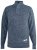D555 Wilmington Zipper And Button Neck Sweater Blue - Džemperi un džemperi ar kapuci - Džemperi - 2XL-14XL