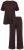 Ulla Popken 806944 Pidžama ar īsām piedurknēm Brūns - Pidžamas/Loungewear - 
