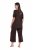 Ulla Popken 806944 Pidžama ar īsām piedurknēm Brūns - Pidžamas/Loungewear - 