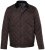 JP1880 811805 Stepēta jaka ar velveta apkakli Melnbrūns - Jakas & Lietus apģērbs - Jakas - 2XL-12XL