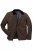 JP1880 811805 Stepēta jaka ar velveta apkakli Melnbrūns - Jakas & Lietus apģērbs - Jakas - 2XL-12XL