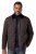 JP1880 811805 Stepēta jaka ar velveta apkakli Melnbrūns - Jakas & Lietus apģērbs - Jakas - 2XL-12XL