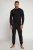 JP1880 Two-piece Pyjamas Long Sleeve and Long Trousers Black - Apakšveļa un peldšorti - Apakšveļa - 2XL-8XL