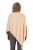 Ulla Popken Knit Pointed Hem Poncho Nature Melange - Džemperi un džemperi ar kapuci - 