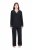 Ulla Popken 823030 Pidžama ar krekla apkakli Melns - Pidžamas/Loungewear - 