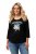 Ulla Popken Horticultural Graphic Floral Tee Black - Apdrukāti T-krekli sievietēm - 