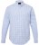 JP1880 Modern Fit Button-Down Collar Long Sleeve Check Shirt Light Blue - Krekli - Krekli - 2XL-8XL