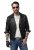 JP1880 830586 Biker jaka no jēra napas Melns - Jakas & Lietus apģērbs - Jakas - 2XL-12XL