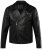 JP1880 830586 Biker jaka no jēra napas Melns - Jakas & Lietus apģērbs - Jakas - 2XL-12XL