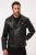 JP1880 830586 Biker jaka no jēra napas Melns - Jakas & Lietus apģērbs - Jakas - 2XL-12XL