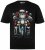 Men+ 148 T-krekls bellyfit Ziemassvētku vecītis uz motocikla Melns - T-krekli - T-krekli - 2XL-14XL