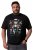 Men+ 148 T-krekls bellyfit Ziemassvētku vecītis uz motocikla Melns - T-krekli - T-krekli - 2XL-14XL