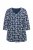 Ulla Popken Snowflake Print 3/4 Sleeve A-Line Tee Navy - Apdrukāti T-krekli sievietēm - 