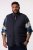 Men+ 464 Veste stepēta ar college apkakli Tumši zils - Jakas & Lietus apģērbs - Jakas - 2XL-12XL