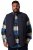 Men+ 464 Veste stepēta ar college apkakli Tumši zils - Jakas & Lietus apģērbs - Jakas - 2XL-12XL