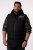 Men+ 442 Veste stepēta ar kapuci un apdruku Melns - Jakas & Lietus apģērbs - Jakas - 2XL-12XL