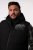 Men+ 442 Veste stepēta ar kapuci un apdruku Melns - Jakas & Lietus apģērbs - Jakas - 2XL-12XL