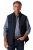 Boston Park 877 Veste ar stāvapkakli un rāvējslēdzēju Tumši zils - Jakas & Lietus apģērbs - Jakas - 2XL-12XL