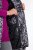 Ulla Popken 838435 Gara stepēta veste ar apdruku Melns - Vestes - 
