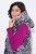 Ulla Popken 838435 Gara stepēta veste ar apdruku Melns - Vestes - 