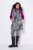 Ulla Popken 838435 Gara stepēta veste ar apdruku Melns - Vestes - 