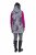 Ulla Popken 838435 Gara stepēta veste ar apdruku Melns - Vestes - 