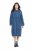 Ulla Popken 840972 Džempera kleita ar volāniem Indigo - Sporta auduma kleitas - 