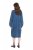 Ulla Popken 840972 Džempera kleita ar volāniem Indigo - Sporta auduma kleitas - 