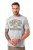 JP1880 T-shirt Short Sleeve Chest Print Grey Melange - T-krekli - T-krekli - 2XL-14XL