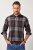 JP1880 Shirt Flannel Long Sleeve Dark Brown - Krekli - Krekli - 2XL-8XL