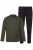JP1880 Pyjamas Two-piece Striped Dark Green - Apakšveļa un peldšorti - Apakšveļa - 2XL-8XL