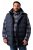 Men+ 433 Veste stepēta ar kapuci Tumši zils - Jakas & Lietus apģērbs - Jakas - 2XL-12XL