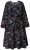 Ulla Popken 845287 Rakstaina midi kleita Melns - Midi kleitas - Midi kleitas lielajos izmēros