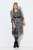 Ulla Popken 845825 Ziedaina midi kleita ar 3/4 piedurknēm Melns - Midi kleitas - Midi kleitas lielajos izmēros