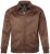 JP1880 846200 Bomber jaka zamšādas imitācijā Tumši brūns - Jakas & Lietus apģērbs - Jakas - 2XL-12XL