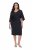 Ulla Popken 847909 Ziedaina midi kleita Melns - Midi kleitas - Midi kleitas lielajos izmēros