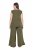 Ulla Popken 848131 Pidžama ar mežģīnēm Olīvzaļš - Pidžamas/Loungewear - 