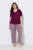 Ulla Popken 849850 Pidžama ar rūtām Ogu sarkans - Pidžamas/Loungewear - 