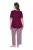Ulla Popken 849850 Pidžama ar rūtām Ogu sarkans - Pidžamas/Loungewear - 
