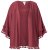 Ulla Popken 849860 Kimono Rūsgani sarkans - Kardigani - Adītas jakas lielizmērā