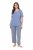 Ulla Popken 850045 Pidžama ar īsām piedurknēm Gaiši zils - Pidžamas/Loungewear - 