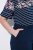 Ulla Popken 850403 Pidžama ar ziediem Tumši zils - Pidžamas/Loungewear - 