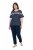 Ulla Popken 850403 Pidžama ar ziediem Tumši zils - Pidžamas/Loungewear - 