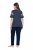 Ulla Popken 850403 Pidžama ar ziediem Tumši zils - Pidžamas/Loungewear - 