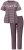 Ulla Popken 850403 Pidžama ar ziediem Brūns - Pidžamas/Loungewear - 