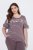 Ulla Popken 850403 Pidžama ar ziediem Brūns - Pidžamas/Loungewear - 