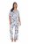 Ulla Popken 850441 Pidžama ar rakstu Pienbalts - Pidžamas/Loungewear - 