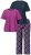 Ulla Popken 850864 3 daļu pidžamas komplekts ar rūtām Violets - Pidžamas/Loungewear - 