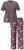 Ulla Popken 850903 Pidžama ar ziediem 2 gab. Brūns - Pidžamas/Loungewear - 