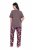 Ulla Popken 850903 Pidžama ar ziediem 2 gab. Brūns - Pidžamas/Loungewear - 